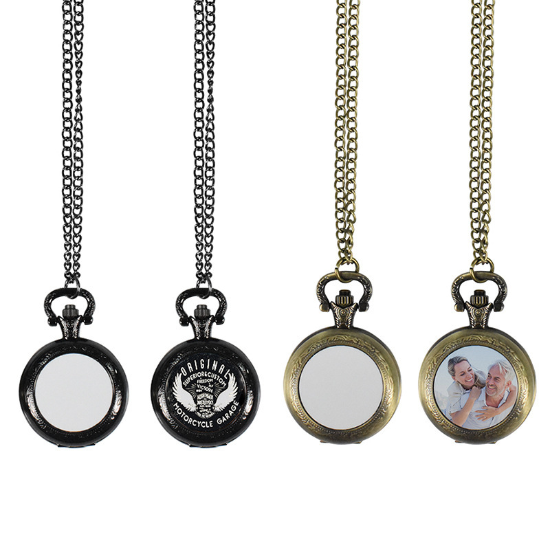 Jewels On Watches - Винтажные металлические карманные часы-кулон, классическое ожерелье-часы,
