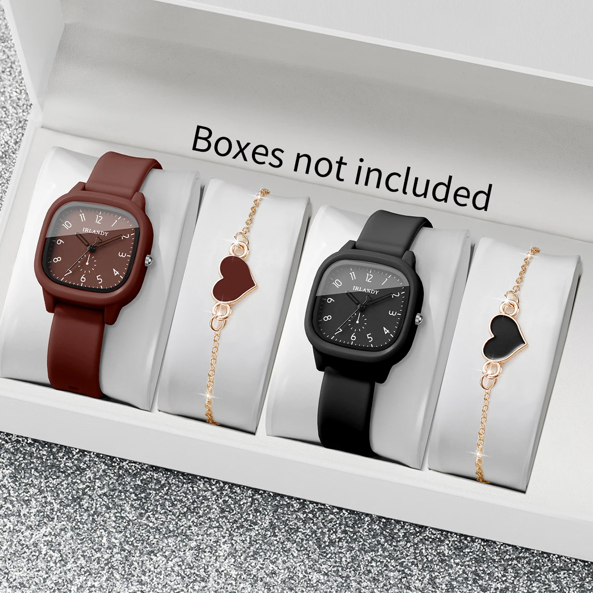 Jewelry Watches Women - 4 шт. модные квадратные женские кварцевые