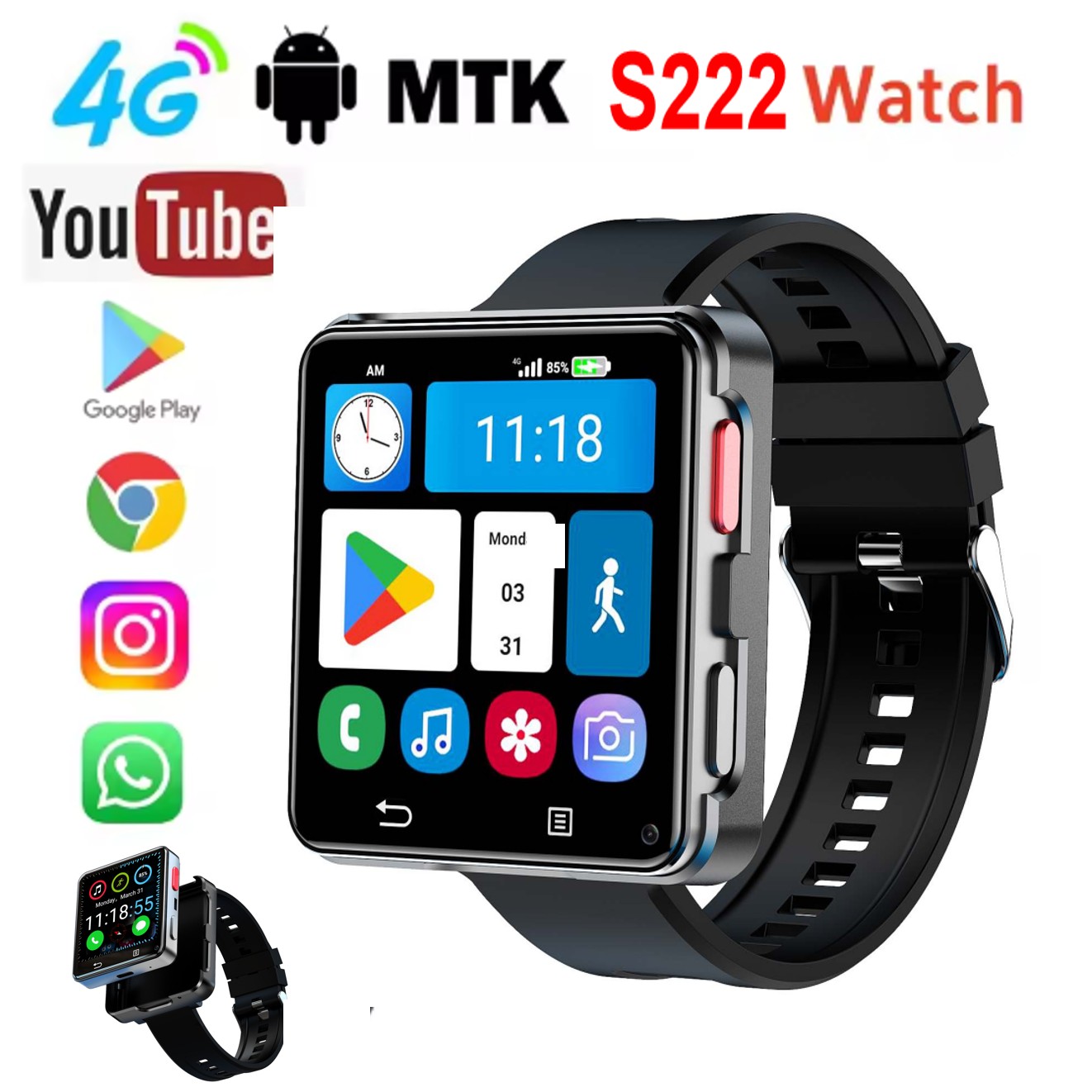 Smartwatch - Умные часы S222 с поддержкой 4G