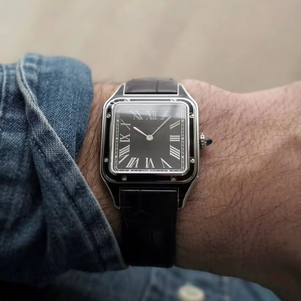 15,5 мм, 17,5 мм, 19 мм. Ремеш – обзор и цена Cartier Watch Santos