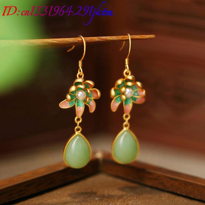 Зеленые серьги в форме капли в – обзор и цена Drop Earrings