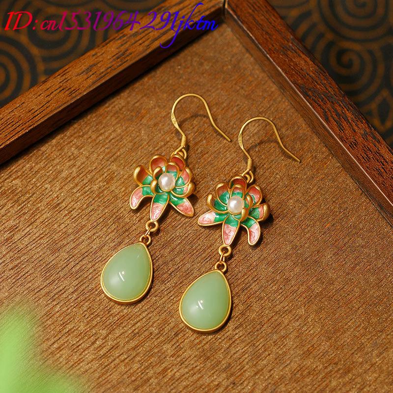 Зеленые серьги в форме капли в – обзор и цена Drop Earrings