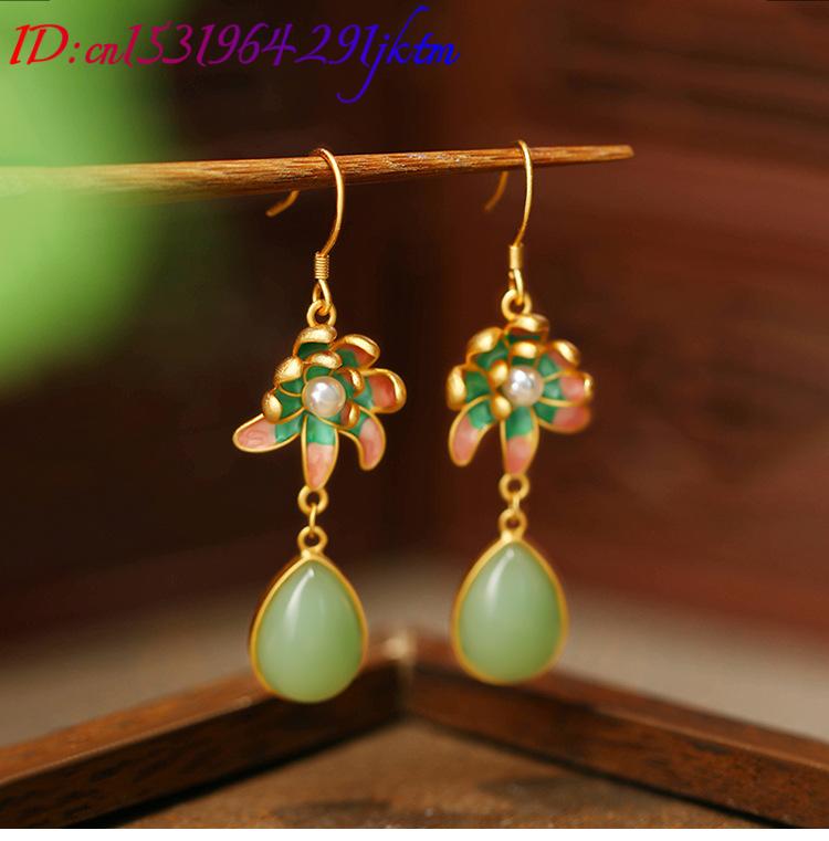 Зеленые серьги в форме капли в – обзор и цена Drop Earrings