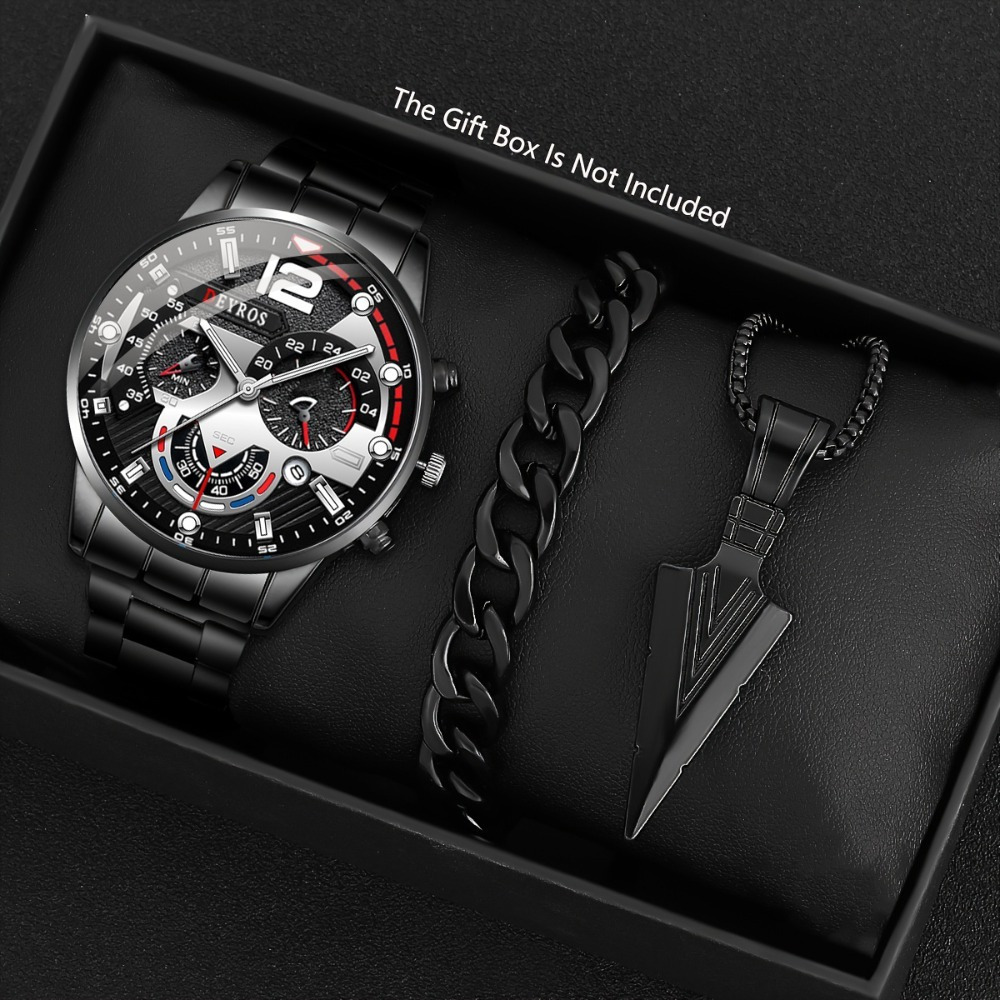 3 шт./компл. модные мужские ча – обзор и цена Best Jewelry Watches